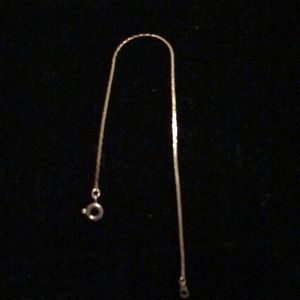Gold ankle bracelet